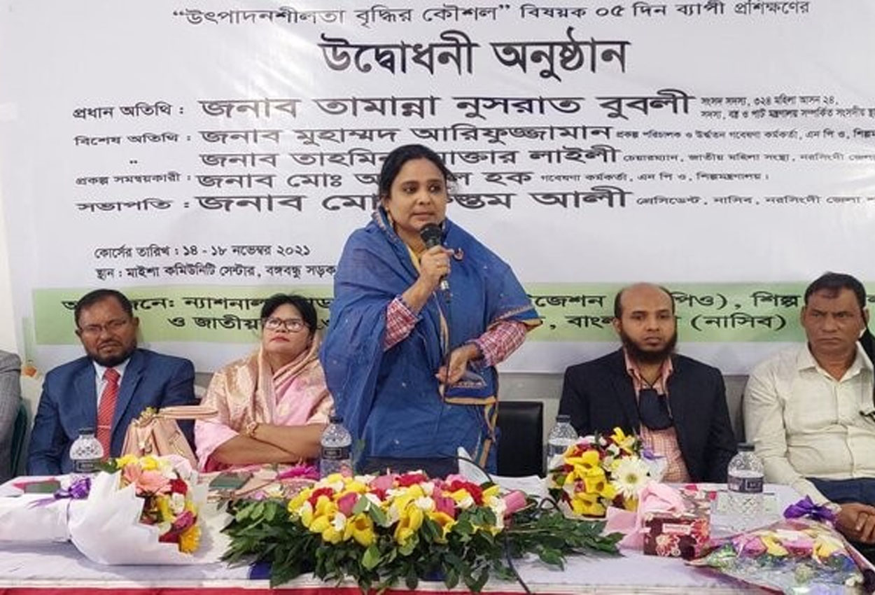কোন দিক দিয়ে নারীরা পিছিয়ে নেই: সাংসদ বুবলী