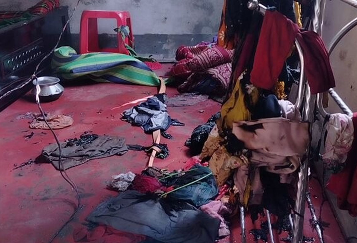 মাধবদীতে অবৈধ গ্যাস সংযোগের লিকেজ থেকে বিস্ফোরণে একই পরিবারের ৬ জন দগ্ধ
